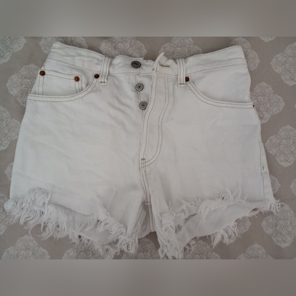 Abercrombie non stretch high rise shorts